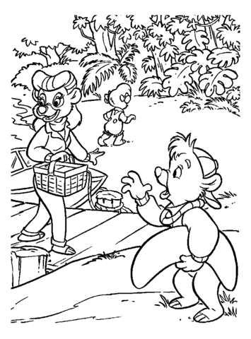 Picnic  Coloring Page